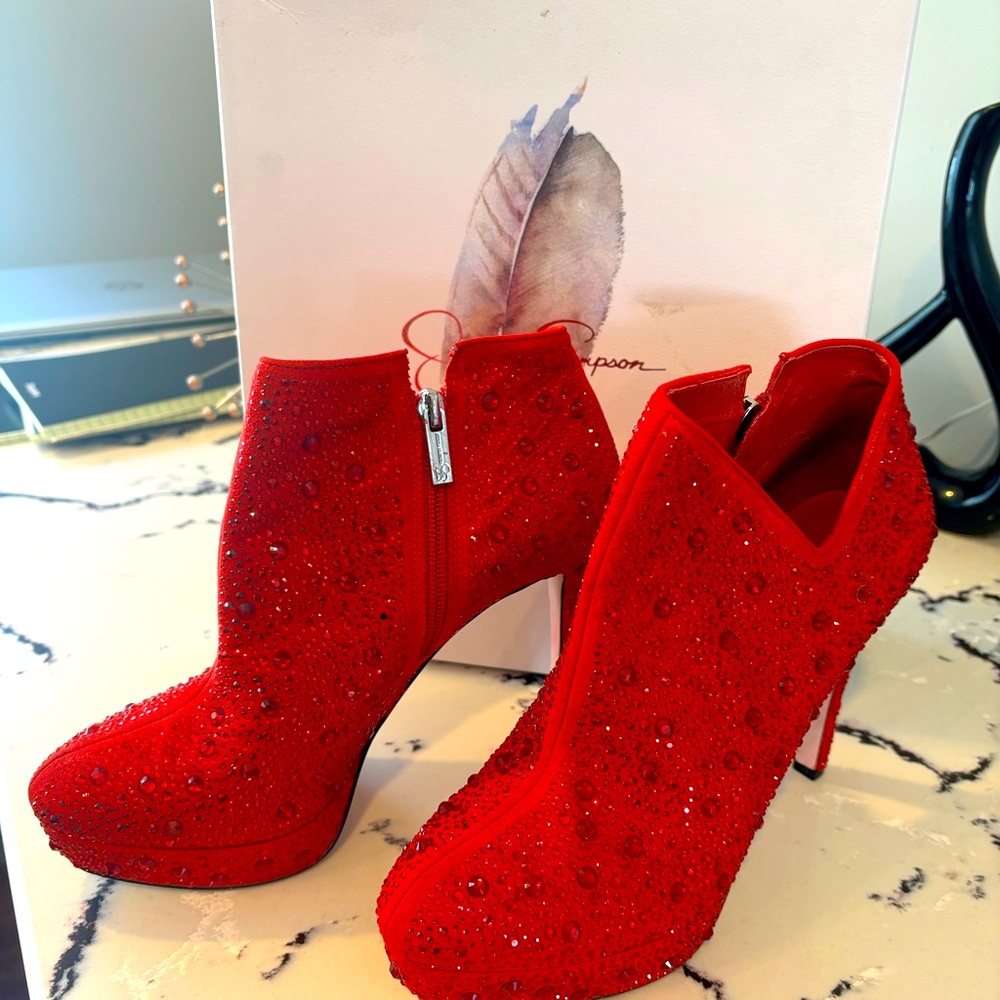 Jessica Simpson Wedge Bootie Heel